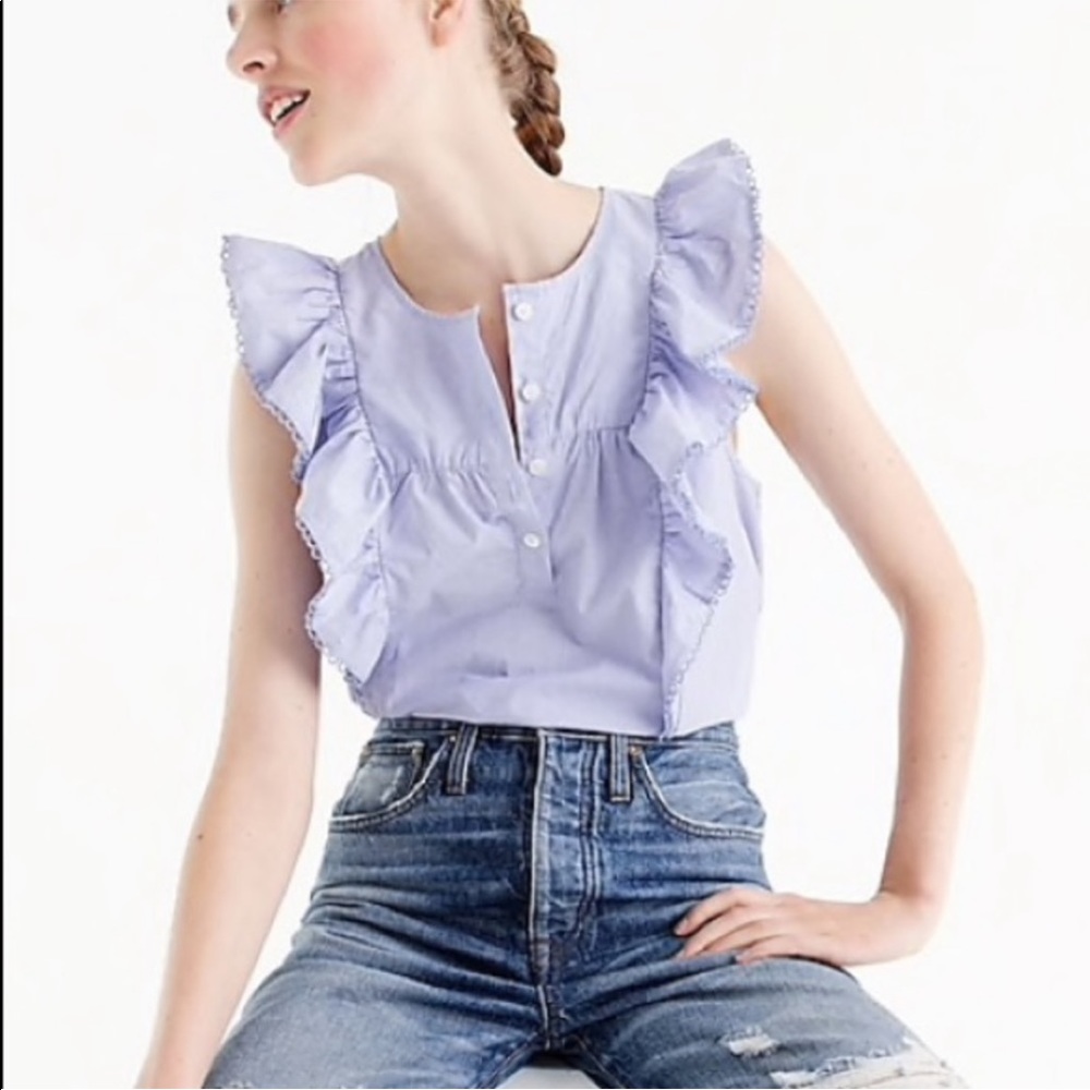 J.crew | ruffle tank